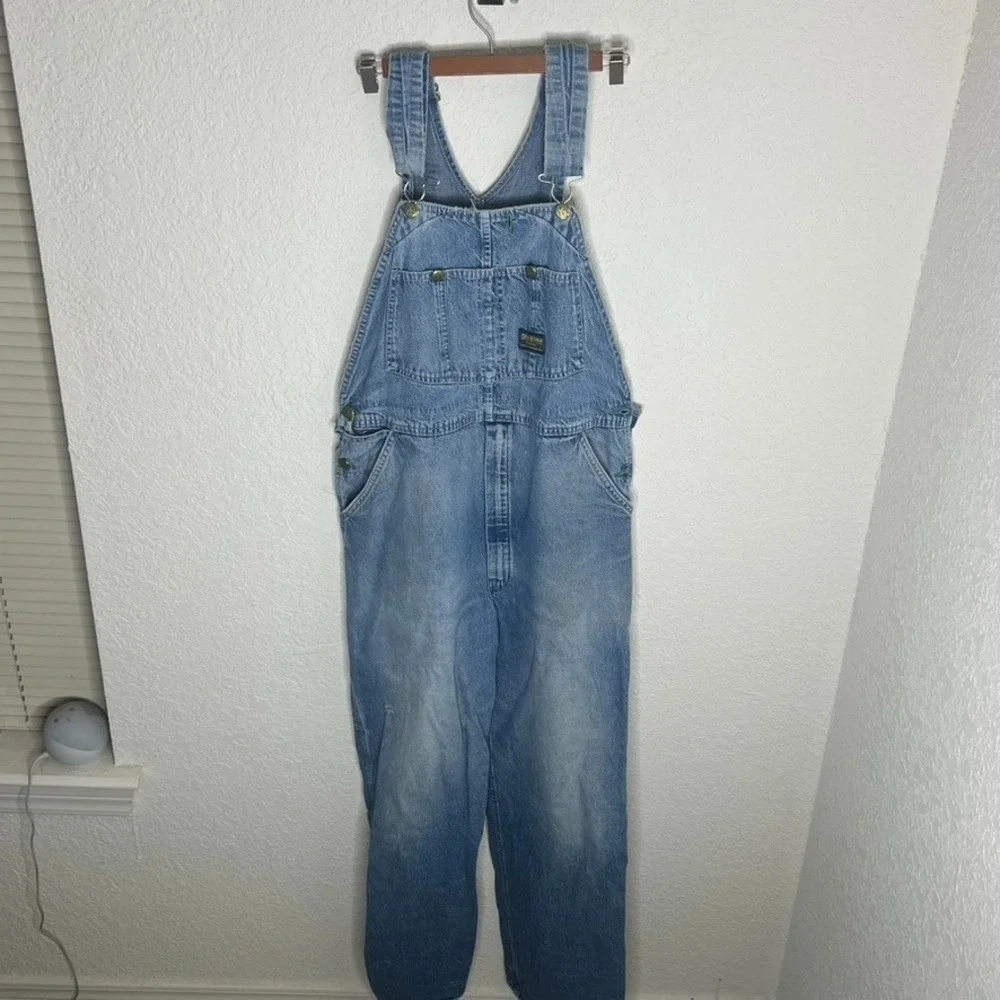 Vintage OshKosh B'Gosh Denim Overalls Union Made / Vestbak / Sanforized / USA - Picture 2 of 16